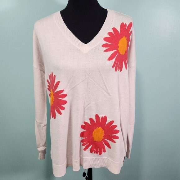 Laurie Felt Women's Top Sz Medium Cashmere Blend Daisy Print Sweater
Lot G - Picture 2 of 8